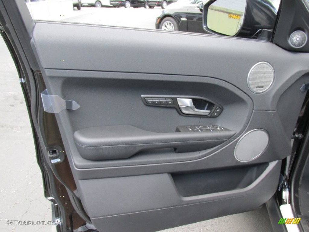 2015 Land Rover Range Rover Evoque Pure Premium Ebony Door Panel Photo #95710574