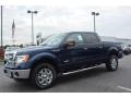 2014 Blue Jeans Ford F150 XLT SuperCrew 4x4  photo #3