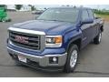 2014 Cobalt Blue Metallic GMC Sierra 1500 SLE Double Cab  photo #2