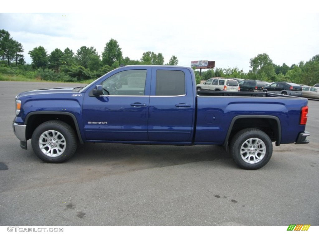 Cobalt Blue Metallic 2014 GMC Sierra 1500 SLE Double Cab Exterior Photo #95711990