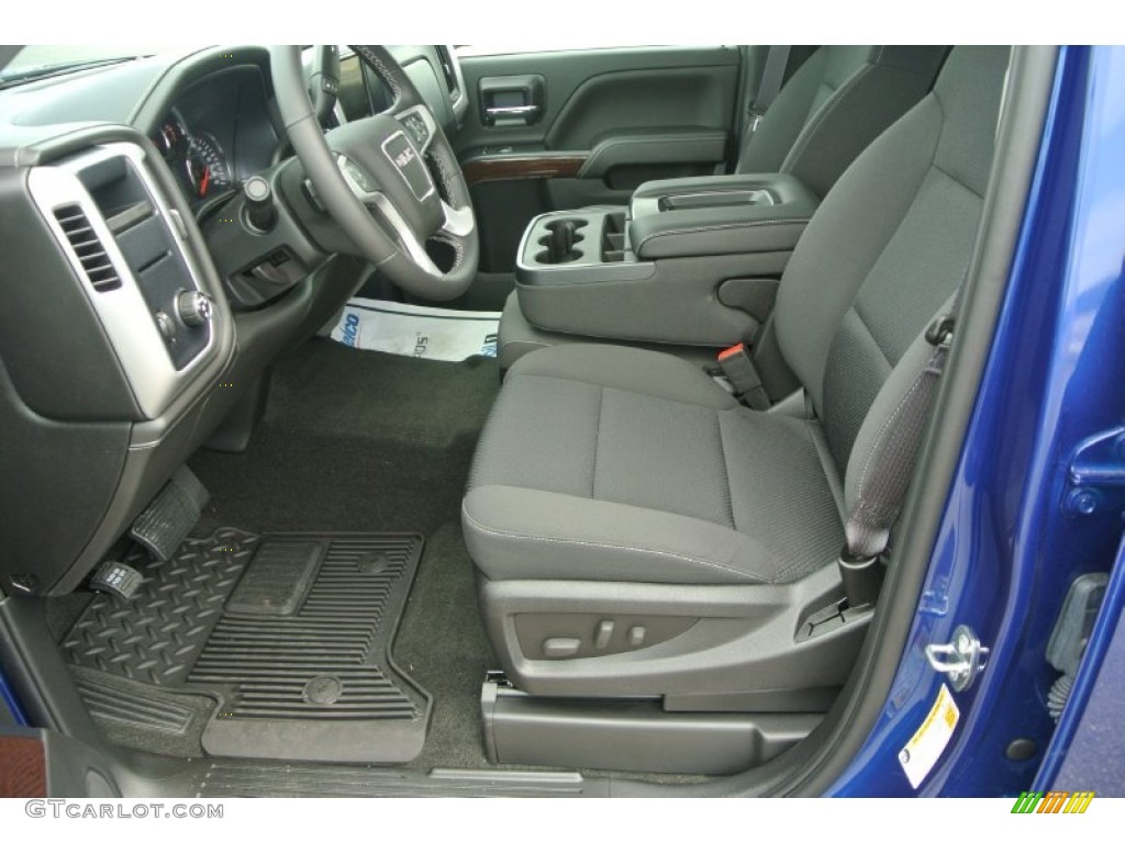 Jet Black Interior 2014 GMC Sierra 1500 SLE Double Cab Photo #95712107