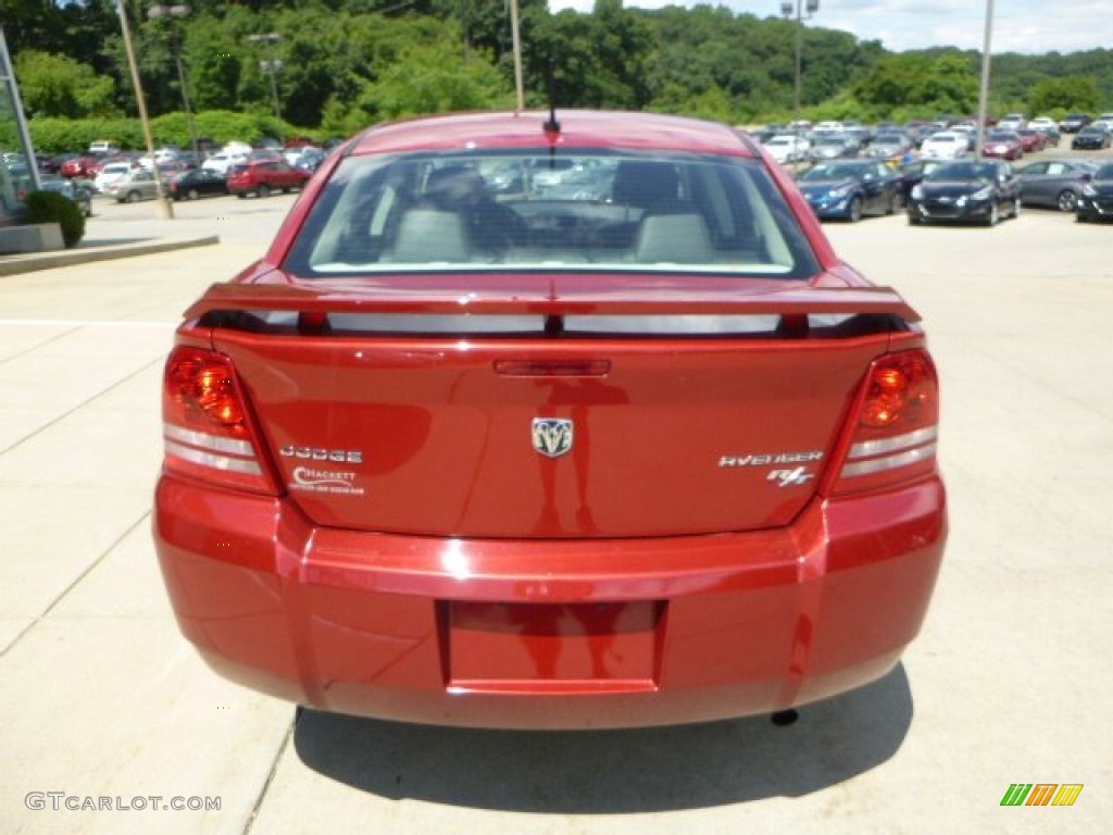 2010 Avenger R/T - Inferno Red Crystal Pearl / Dark Slate Gray photo #3