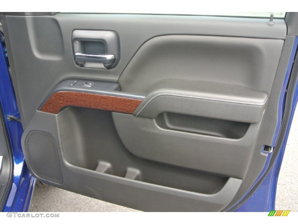 2014 Sierra 1500 SLE Double Cab - Cobalt Blue Metallic / Jet Black photo #17