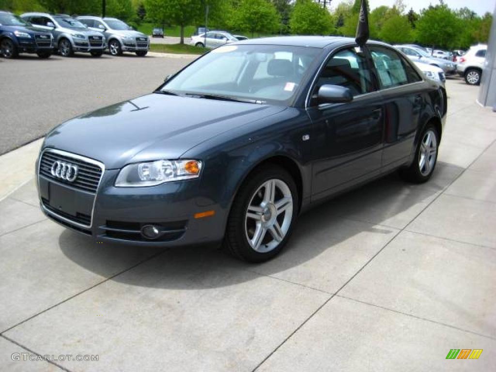 2006 A4 2.0T quattro Sedan - Dolphin Gray Metallic / Ebony photo #3