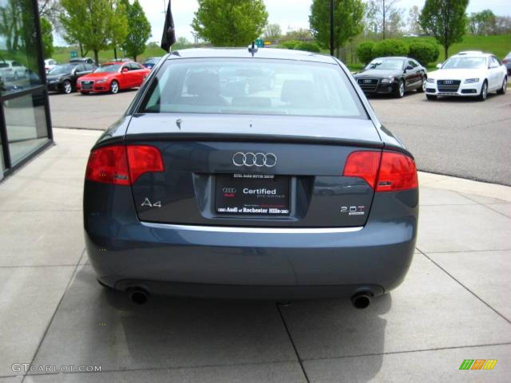 2006 A4 2.0T quattro Sedan - Dolphin Gray Metallic / Ebony photo #5