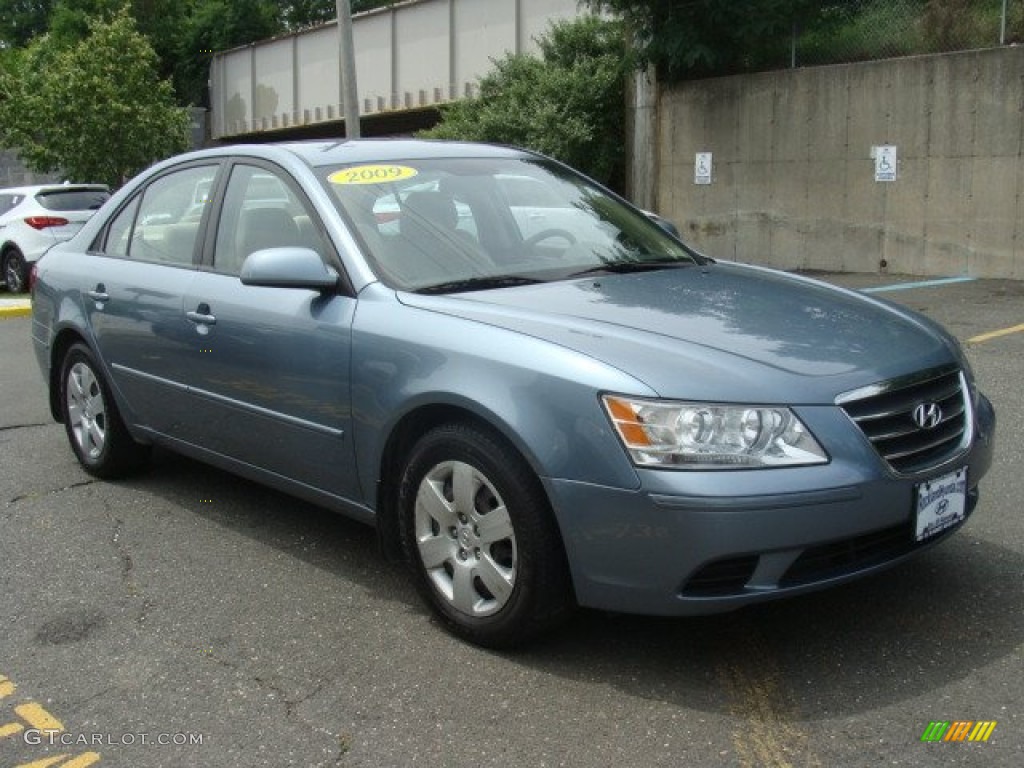 2009 Sonata GLS - Medium Silver Blue / Camel photo #3