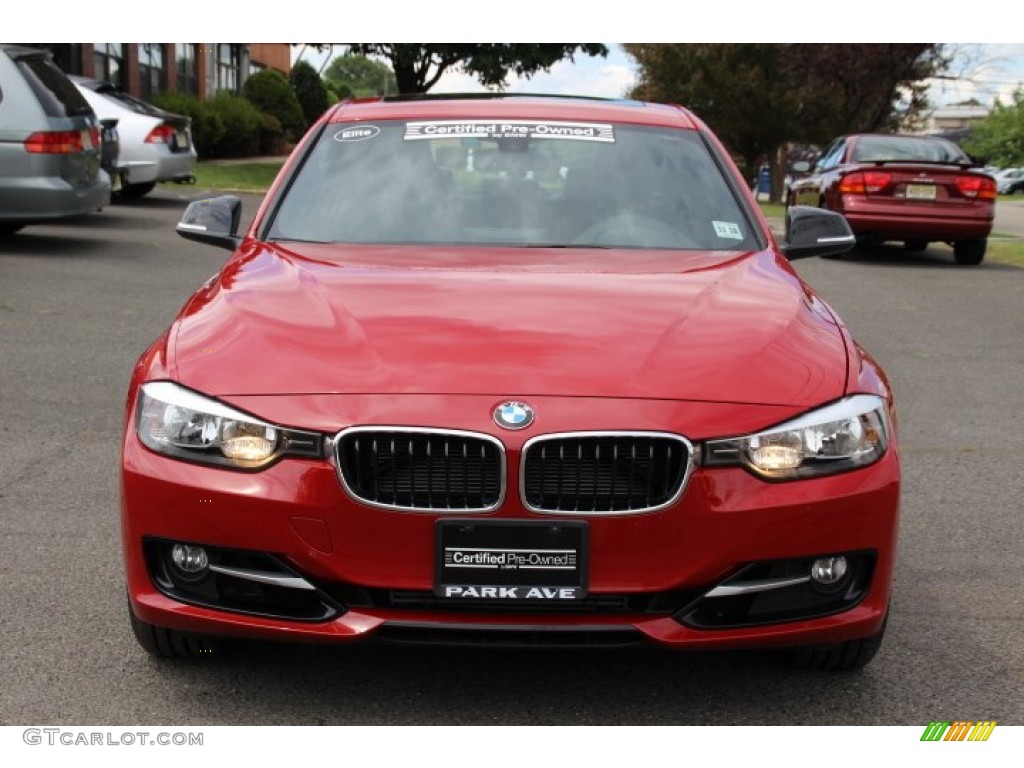 2014 3 Series 328i xDrive Sedan - Melbourne Red Metallic / Black photo #7