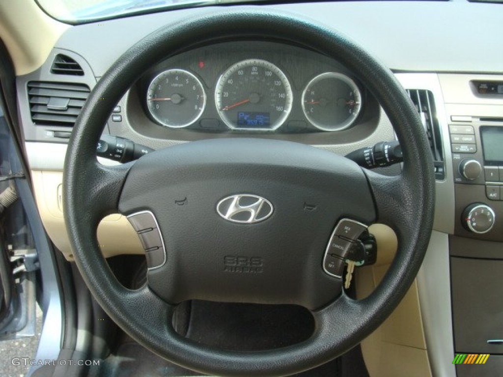 2009 Sonata GLS - Medium Silver Blue / Camel photo #13