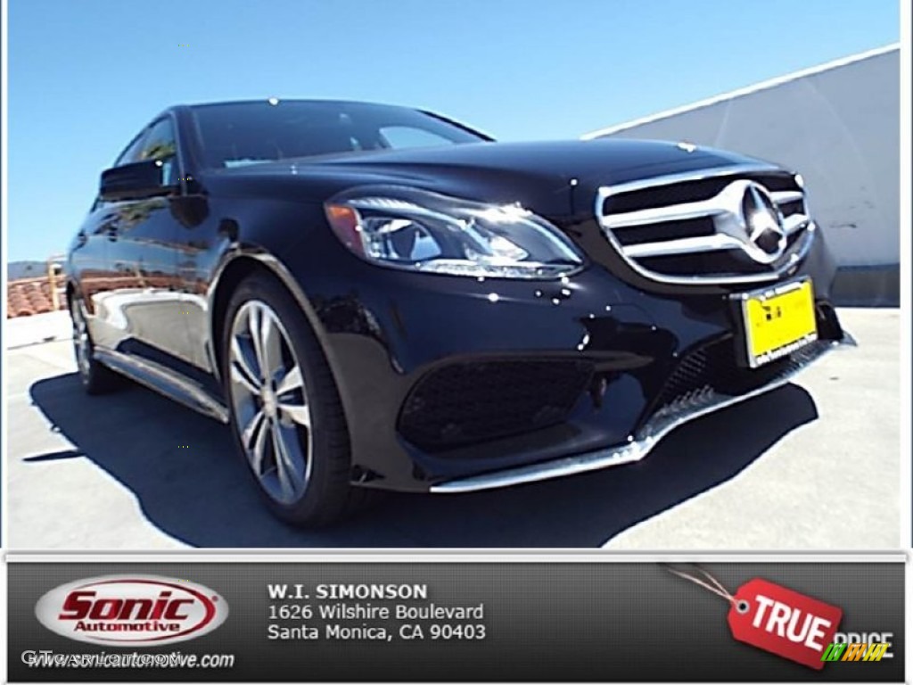 2014 E 350 Sport Sedan - Black / Black photo #1