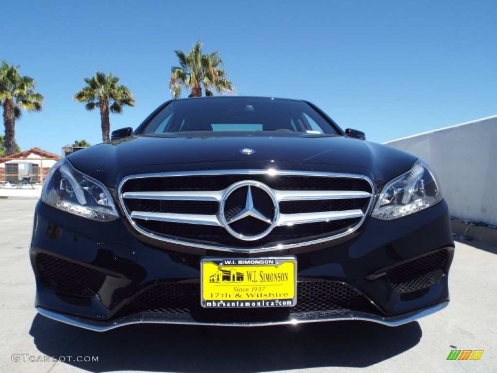 2014 E 350 Sport Sedan - Black / Black photo #2