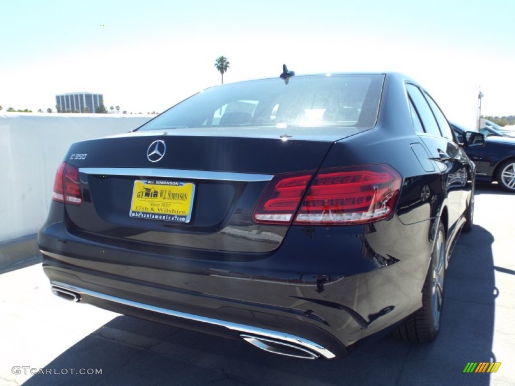 2014 E 350 Sport Sedan - Black / Black photo #4
