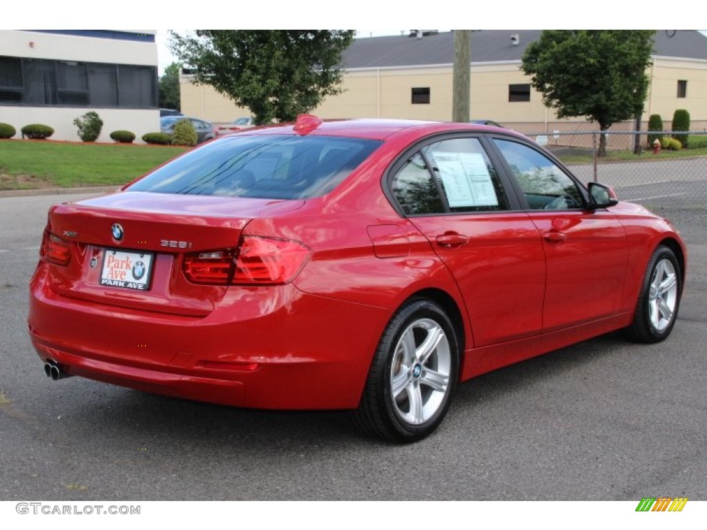 2014 3 Series 328i xDrive Sedan - Melbourne Red Metallic / Black photo #2