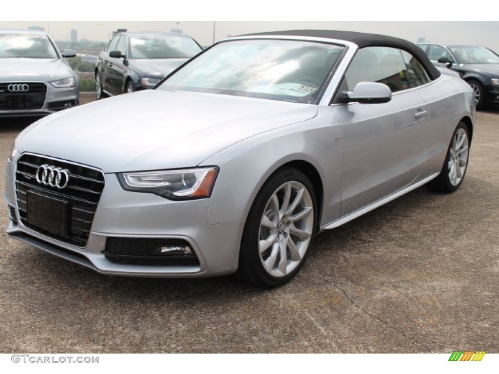 Floret Silver Metallic 2015 Audi A5 Premium Plus quattro Convertible Exterior Photo #95723138