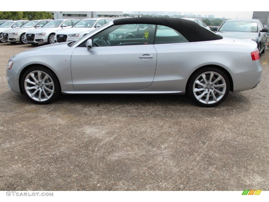 2015 A5 Premium Plus quattro Convertible - Floret Silver Metallic / Black photo #5