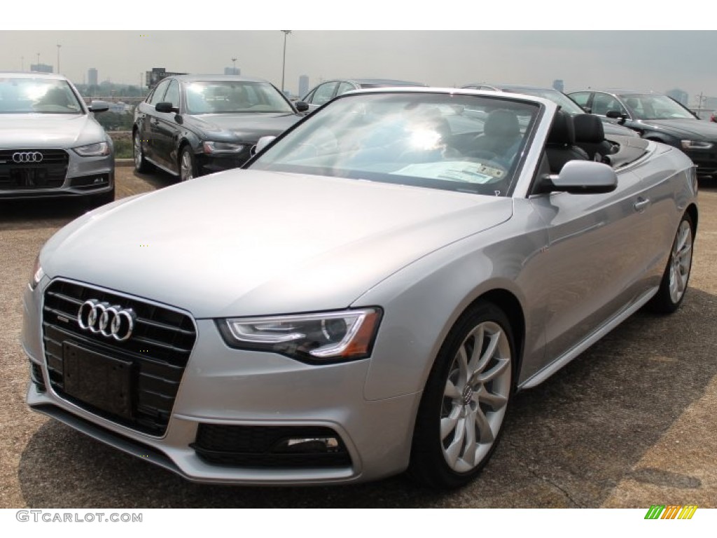 Floret Silver Metallic 2015 Audi A5 Premium Plus quattro Convertible Exterior Photo #95723261