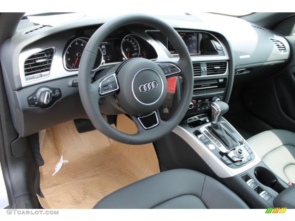 Black Interior 2015 Audi A5 Premium Plus quattro Convertible Photo #95723393