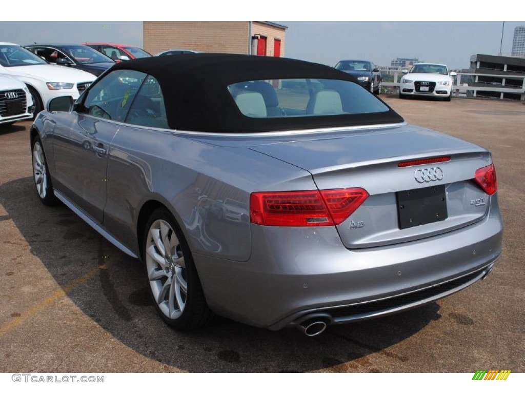 Tornado Gray Metallic 2015 Audi A5 Premium Plus quattro Convertible Exterior Photo #95724482