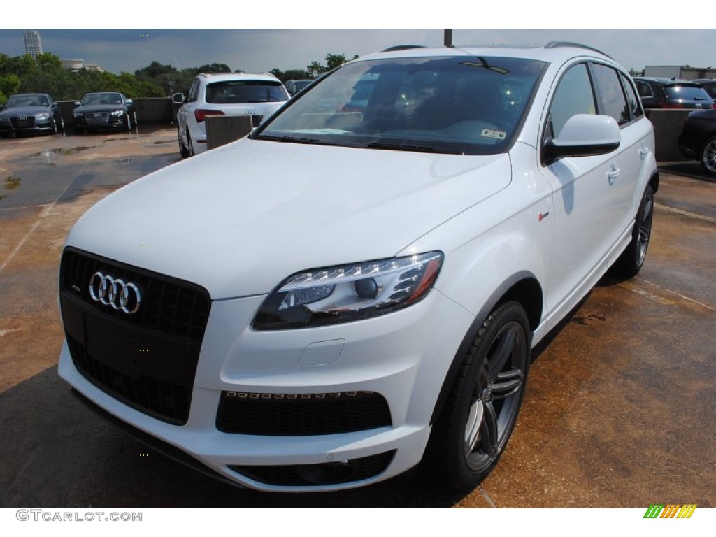 Glacier White Metallic 2015 Audi Q7 3.0 Prestige quattro Exterior Photo #95725688