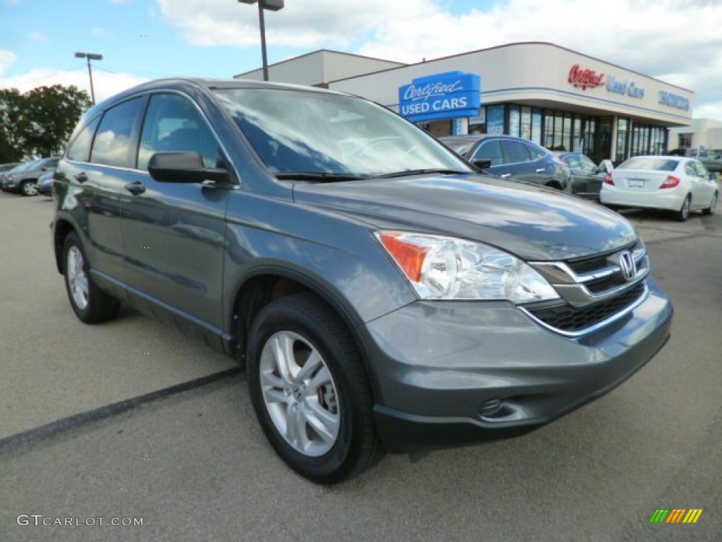 2011 CR-V EX 4WD - Polished Metal Metallic / Black photo #1