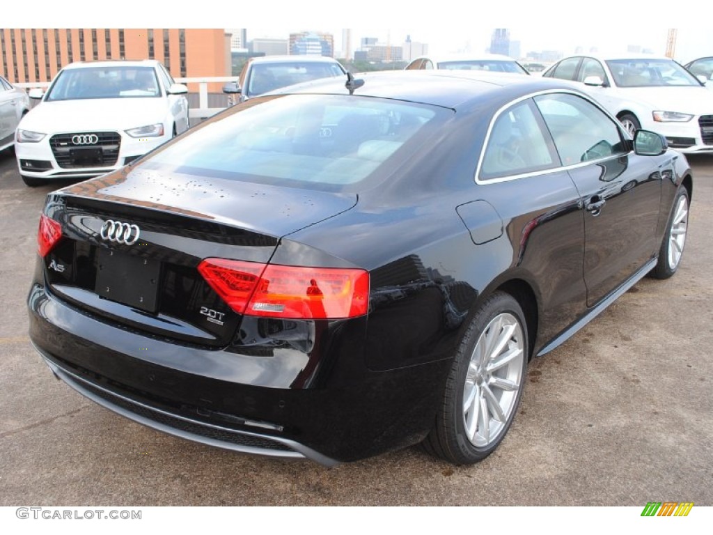 Mythos Black Metallic 2015 Audi A5 Premium Plus quattro Coupe Exterior Photo #95728592