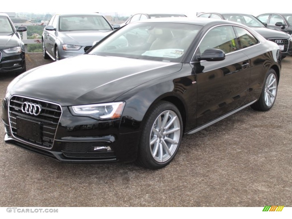 Brilliant Black 2015 Audi A5 Premium Plus quattro Coupe Exterior Photo #95729858