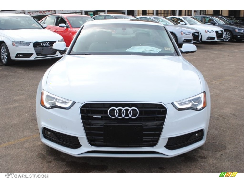 Ibis White 2015 Audi A5 Premium Plus quattro Coupe Exterior Photo #95730173