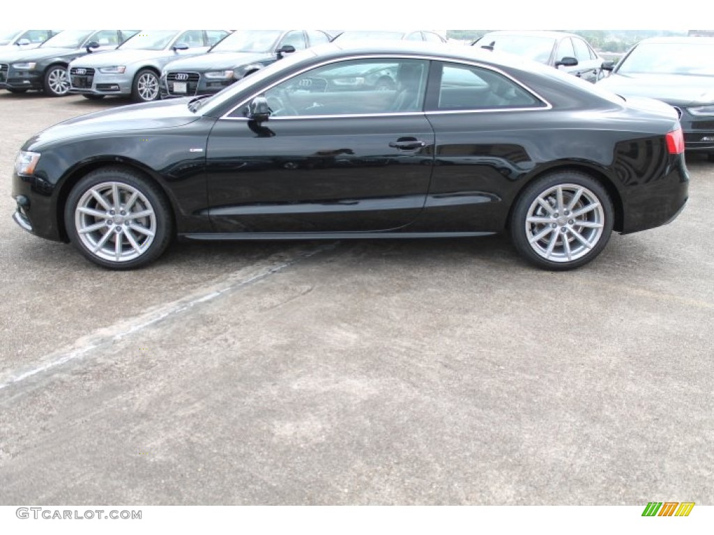 Mythos Black Metallic 2015 Audi A5 Premium Plus quattro Coupe Exterior Photo #95730473