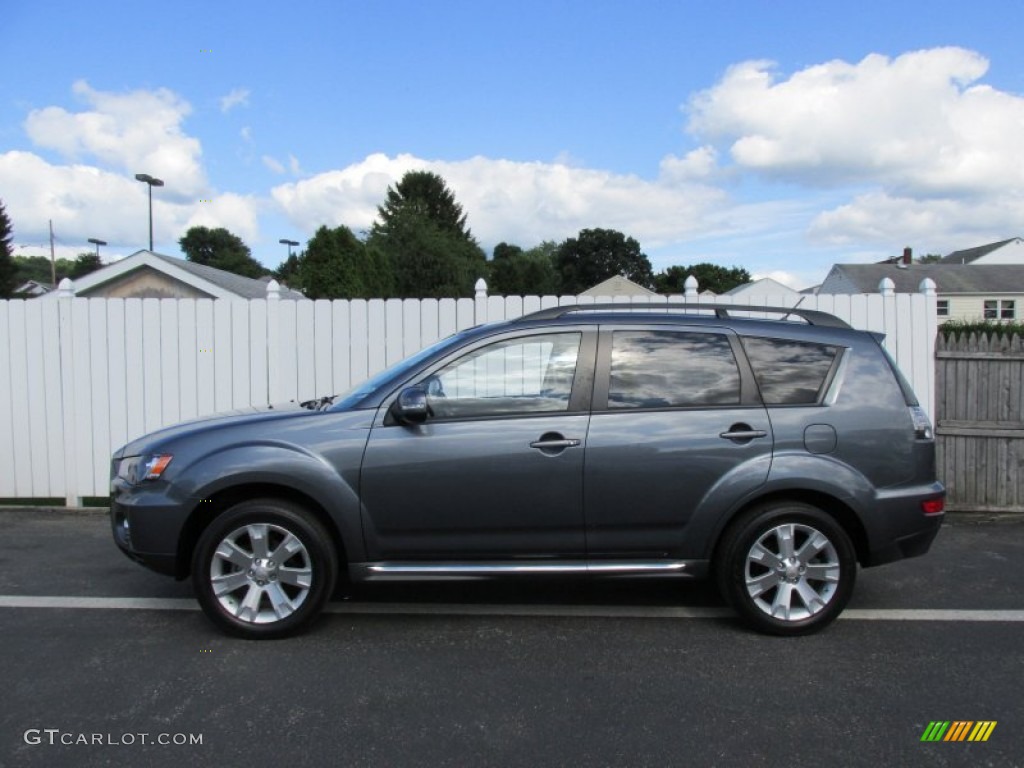 2012 Outlander SE AWD - Graphite Gray Metallic / Black photo #2