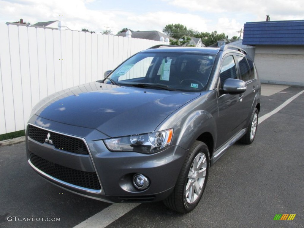 Graphite Gray Metallic 2012 Mitsubishi Outlander SE AWD Exterior Photo #95731367