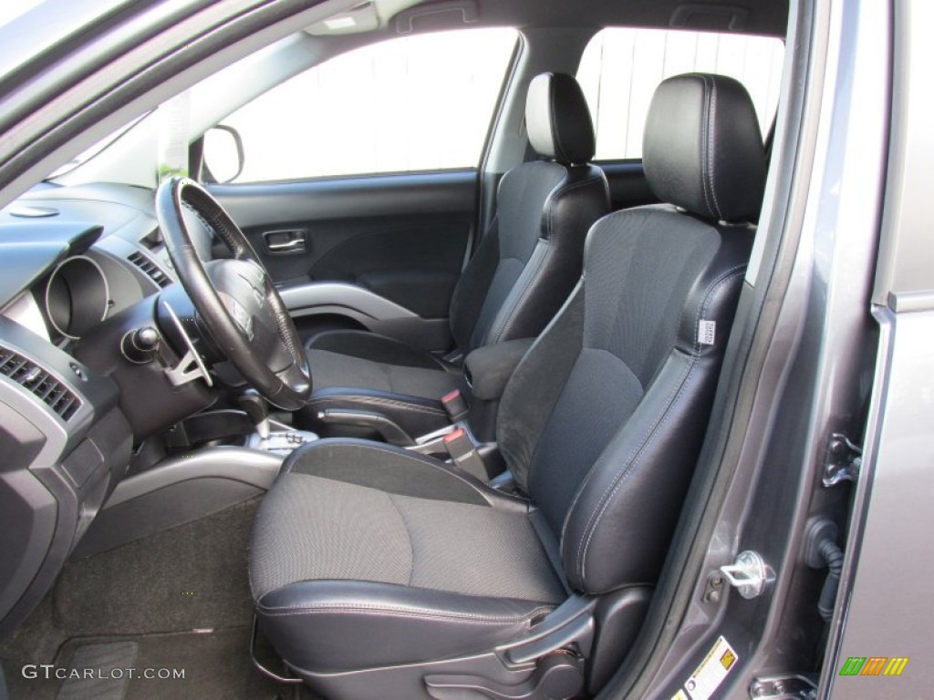 Black Interior 2012 Mitsubishi Outlander SE AWD Photo #95731400