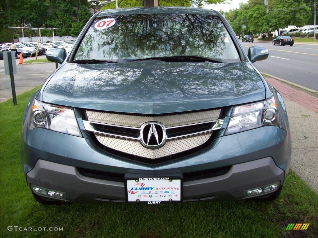 2007 MDX Technology - Steel Blue Metallic / Taupe photo #3