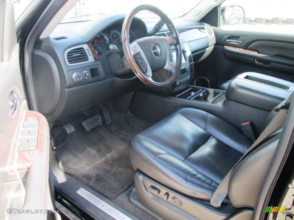 Ebony Interior 2009 GMC Yukon Denali AWD Photo #95733200