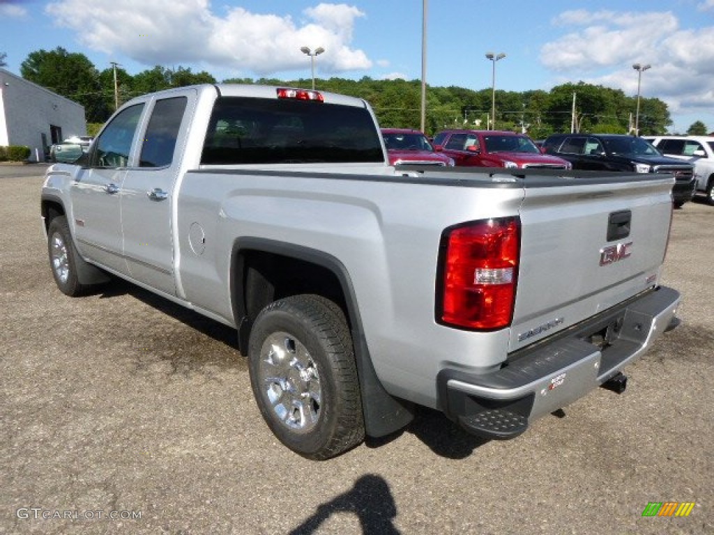 2014 Sierra 1500 SLT Double Cab 4x4 - Quicksilver Metallic / Jet Black photo #7