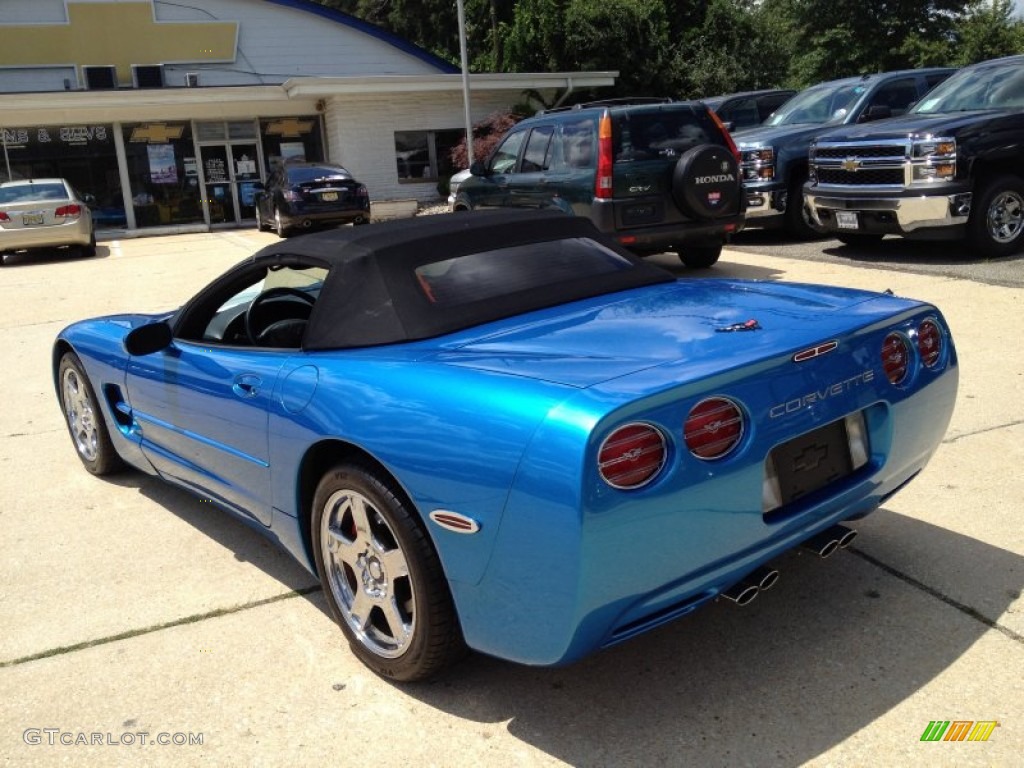 1999 Corvette Convertible - Nassau Blue Metallic / Light Oak photo #7