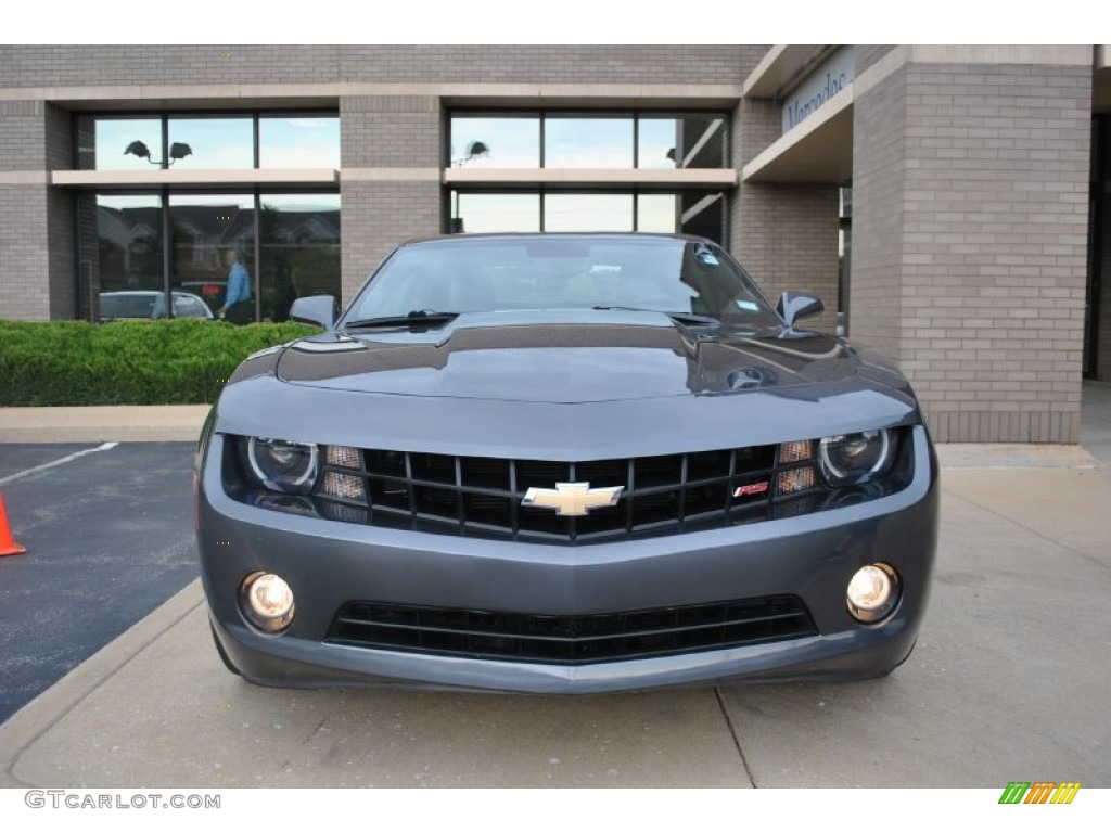 2010 Camaro LT Coupe - Cyber Gray Metallic / Black photo #2