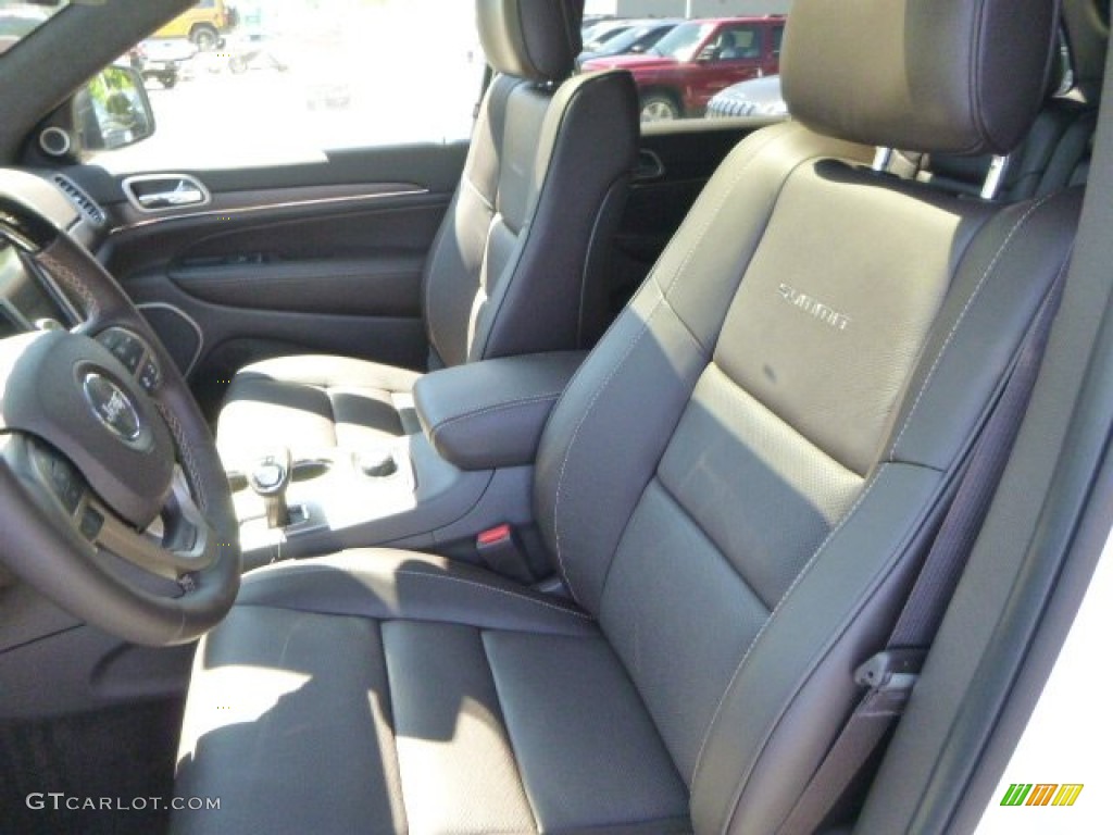 2014 Grand Cherokee Summit 4x4 - Bright White / Summit Grand Canyon Jeep Brown Natura Leather photo #10