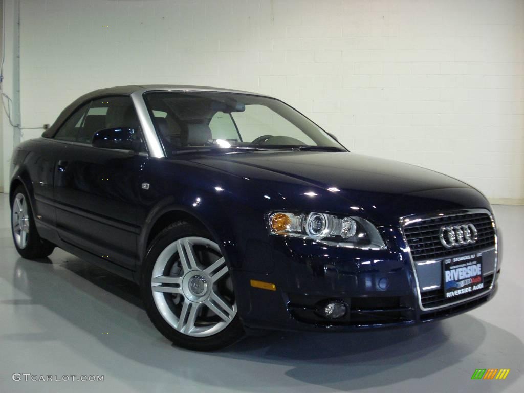 2008 A4 2.0T Cabriolet - Moro Blue Pearl Effect / Beige photo #1