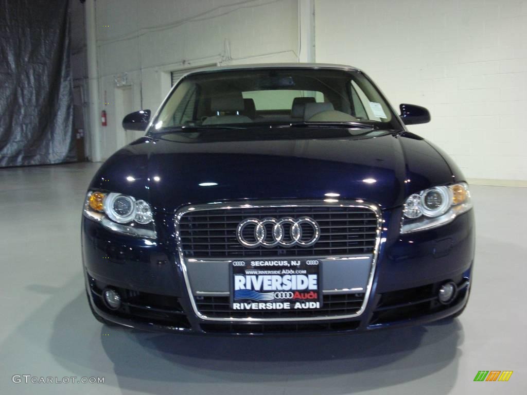 2008 A4 2.0T Cabriolet - Moro Blue Pearl Effect / Beige photo #2