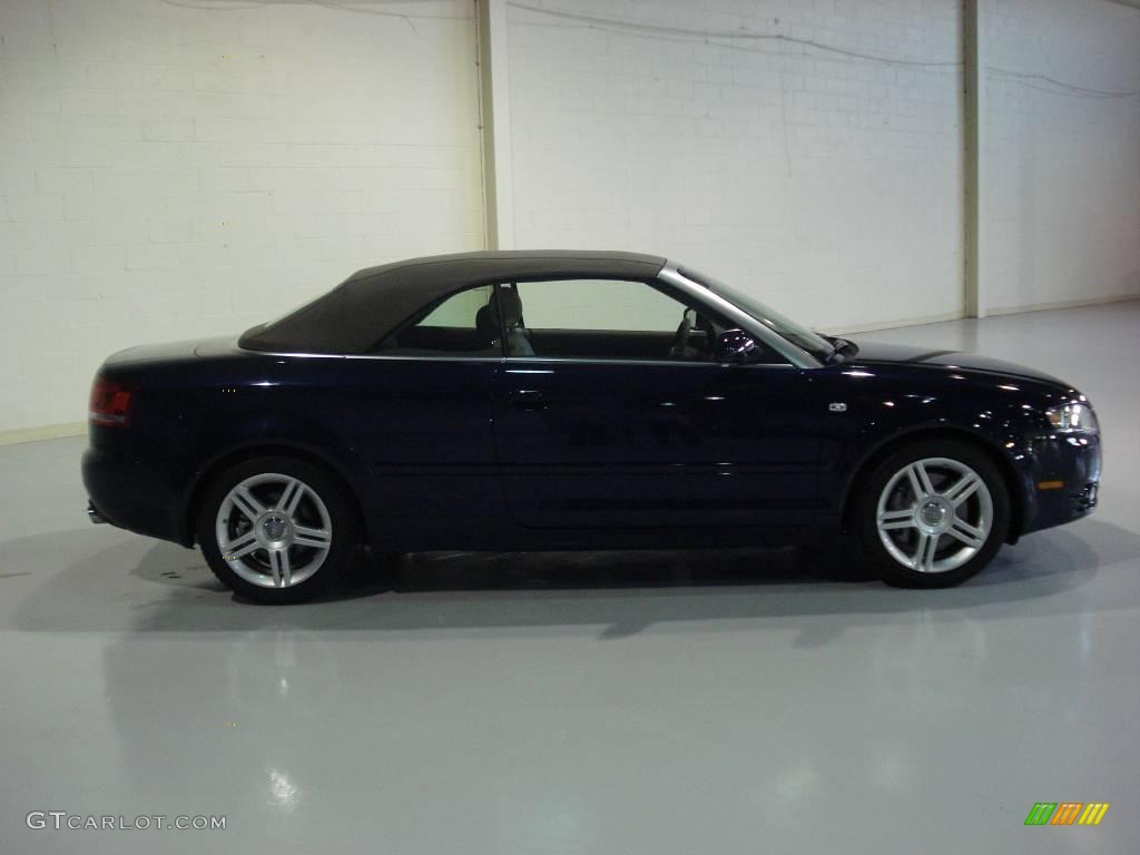 2008 A4 2.0T Cabriolet - Moro Blue Pearl Effect / Beige photo #3