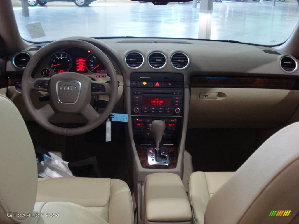 2008 A4 2.0T Cabriolet - Moro Blue Pearl Effect / Beige photo #9