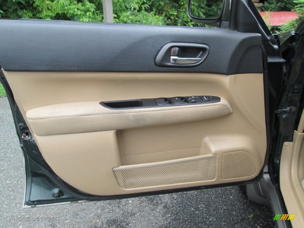 2004 Subaru Forester 2.5 XS Beige Door Panel Photo #95746233