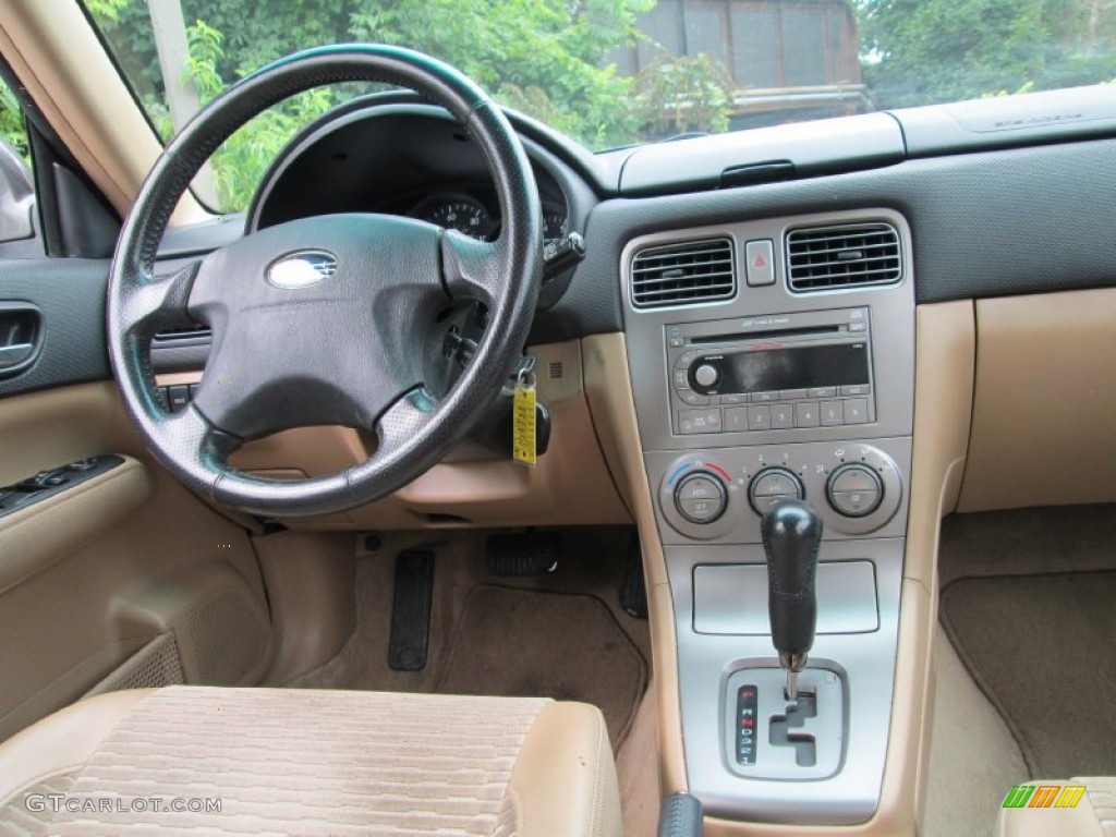 2004 Subaru Forester 2.5 XS Beige Dashboard Photo #95746338