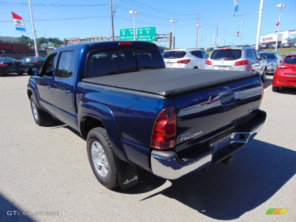2007 Tacoma V6 SR5 Double Cab 4x4 - Indigo Ink Pearl / Graphite Gray photo #7