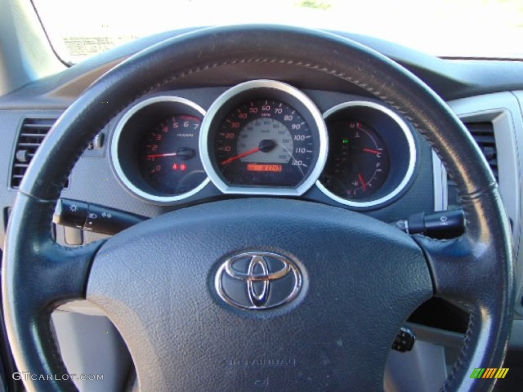 2007 Tacoma V6 SR5 Double Cab 4x4 - Indigo Ink Pearl / Graphite Gray photo #12