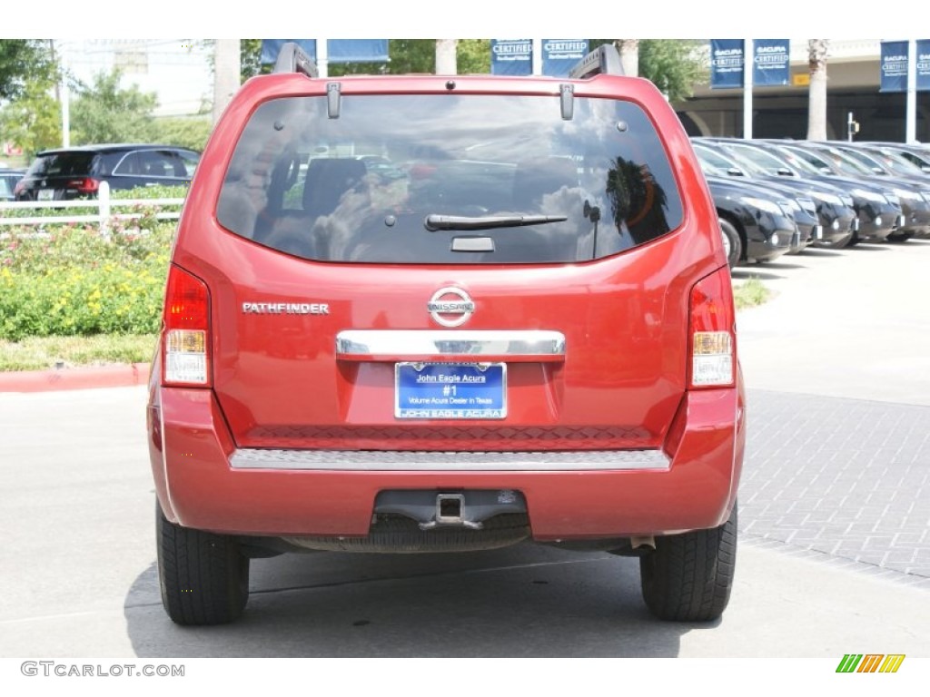 2008 Pathfinder LE - Red Brawn / Cafe Latte photo #5