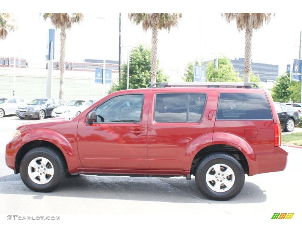 2008 Pathfinder LE - Red Brawn / Cafe Latte photo #6
