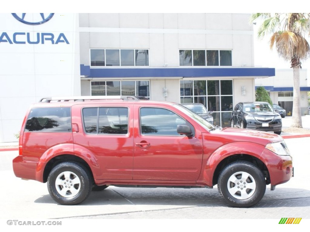 2008 Pathfinder LE - Red Brawn / Cafe Latte photo #7