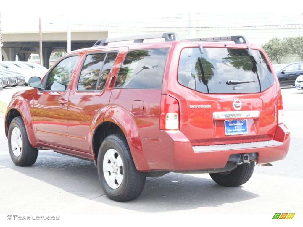 2008 Pathfinder LE - Red Brawn / Cafe Latte photo #8