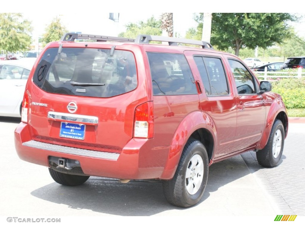 2008 Pathfinder LE - Red Brawn / Cafe Latte photo #9