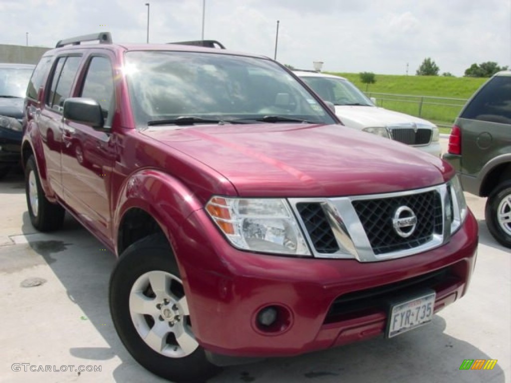 2008 Pathfinder LE - Red Brawn / Cafe Latte photo #11